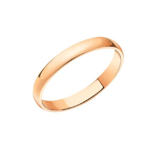 Золотое обручальное кольцо ширина 3 мм АТОЛЛ 600-3