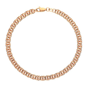 Золотой браслет бисмарк гарибальди граненый КРАСЦВЕТМЕТ НБ 12-316ПГ