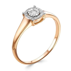 Золотое кольцо с бриллиантами RoseGrace 5-2469-103И1-1К