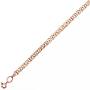 Золотая цепь плетение бисмарк кайзер пустотелая 55 см МЦЗ 8060200П-55