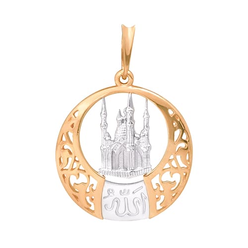 Золотая подвеска мусульманская ЗОЛОТАЯ ПОДКОВА 851430