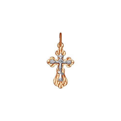 Золотой крест классический Diamant 51-131-01398-1