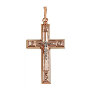 Золотой крест классический АВРОРА 74376