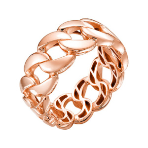 Золотое кольцо широкое Звенья SOUL 1180100п