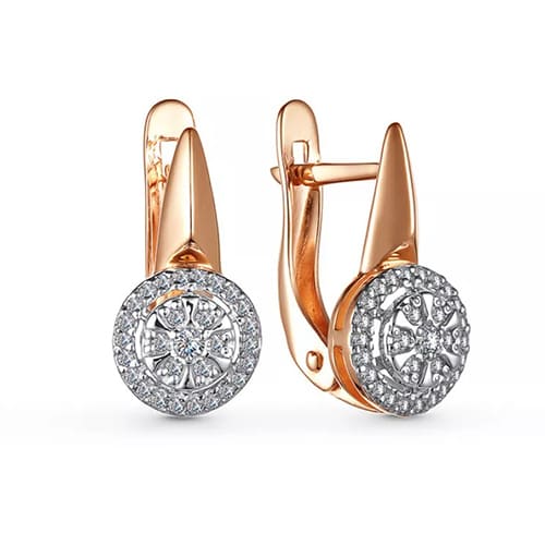 Золотые серьги с фианитами SOUL 2076903