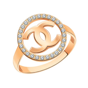 Золотое кольцо с фианитами АТОЛЛ 11082