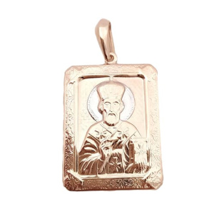 Золотая икона Николай Угодник Чудотворец ЗОЛОТАЯ ПОДКОВА 819-00027-10-00-00-00