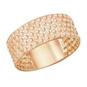 Золотое кольцо широкое ЗОЛОТЫЕ УЗОРЫ 00-51-0912-00