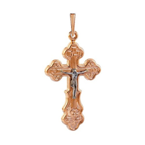 Золотой крест классический АВРОРА 74382