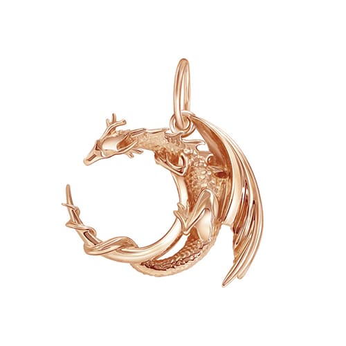 Золотая подвеска Дракон ЗОЛОТЫЕ УЗОРЫ 00-53-0884-00