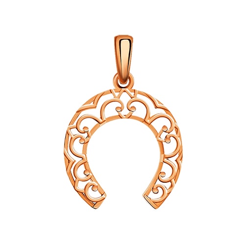 Золотая подвеска Подкова на удачу АТОЛЛ 5542