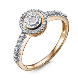 Золотое кольцо с бриллиантами RoseGrace 5-5911-103И2-1К