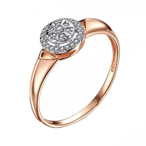 Золотое кольцо с фианитами SOUL 1076903