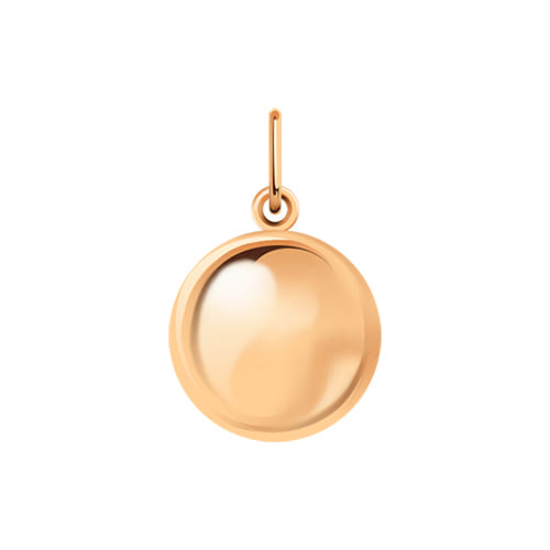 Золотая подвеска Шар АТОЛЛ 50191