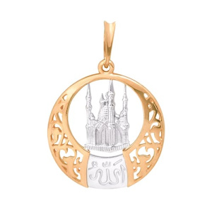 Золотая подвеска мусульманская ЗОЛОТАЯ ПОДКОВА 851430