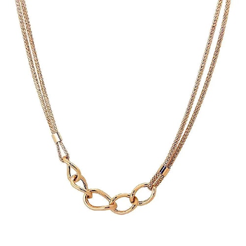 Золотое колье кольца РАДУГА Т-1449