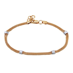 Золотой браслет декоративный РАДУГА 1395-414759-2