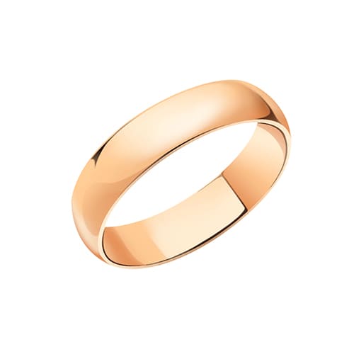 Золотое обручальное кольцо ширина 5 мм АТОЛЛ 600-5