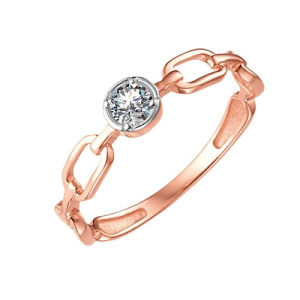 Золотое кольцо с фианитом SOUL 1130203